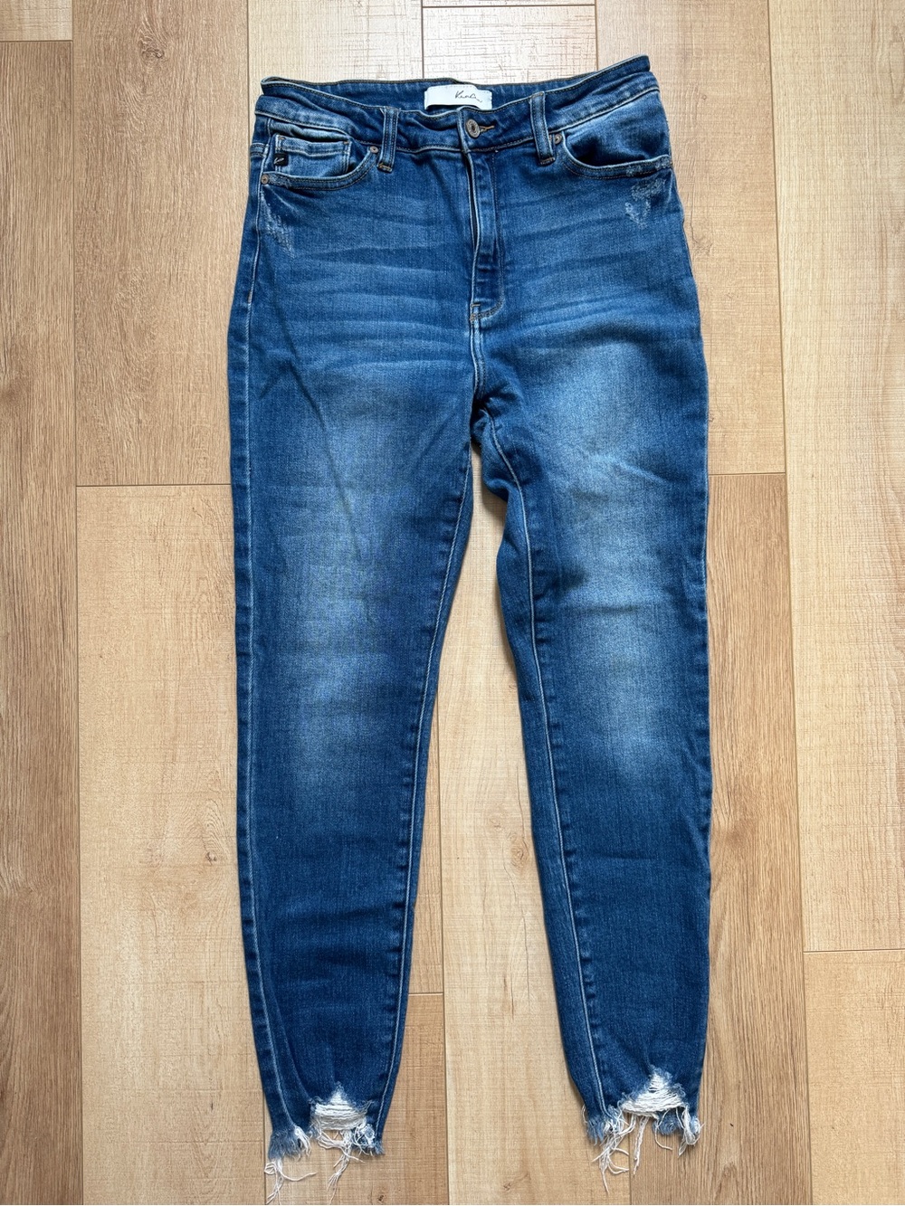 KanCan Women’s Dark Blue High-Rise Skinny Jeans